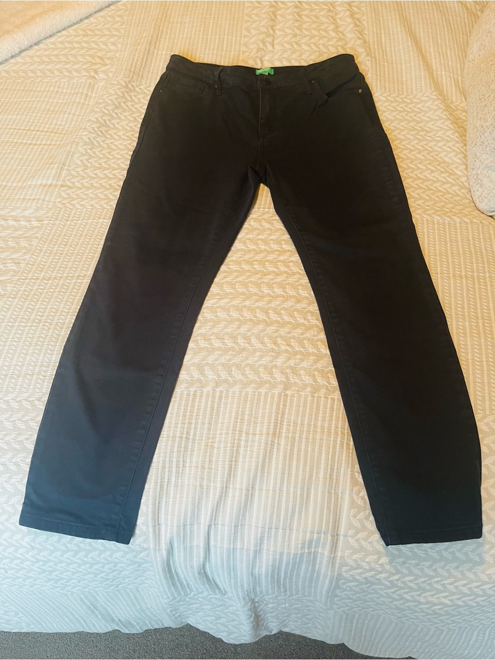 Black Straight-Leg Pants